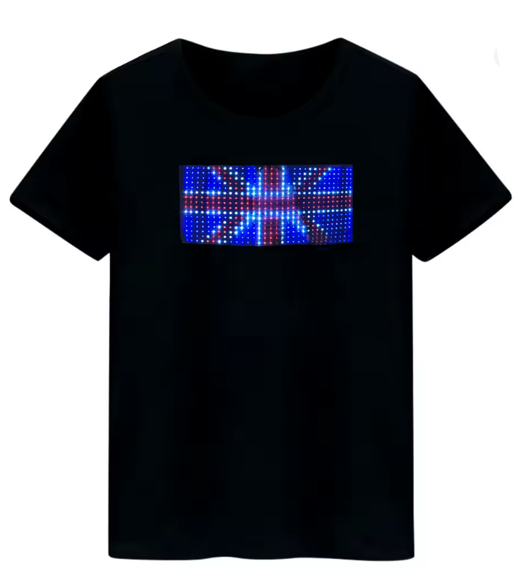 MRK TECH ARTICLE # 2208 Cotton Bluetooth Programmable Led T-shirt